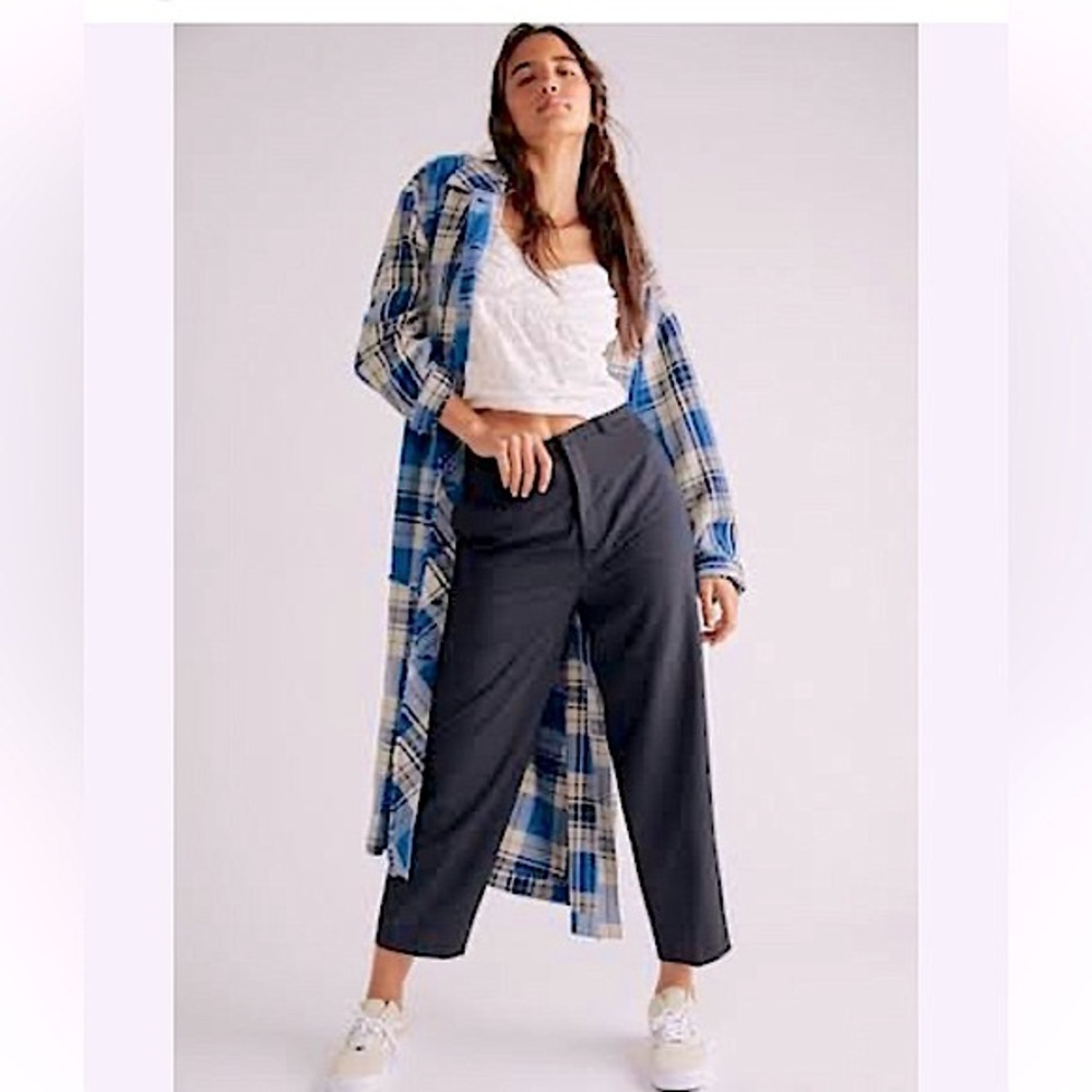 Thread Story plaid open front duster - Picture 8 of 10